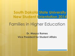 South Dakota State University New Student Orientation 2014