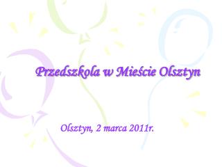 Przedszkola w Mieście Olsztyn