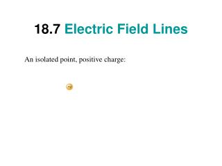 18.7  Electric Field Lines