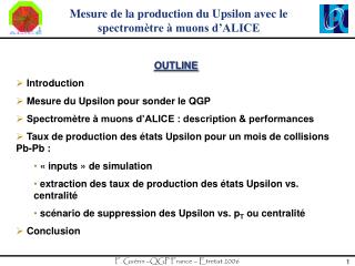 Mesure de la production du Upsilon avec le spectromètre à muons d’ALICE