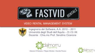 Video rental management system