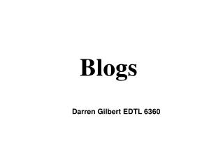 Blogs