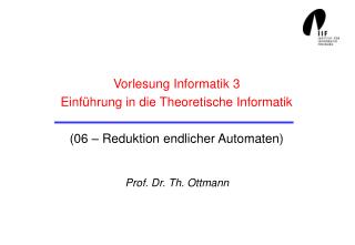 Prof. Dr. Th. Ottmann