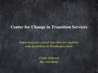 Center for Change in Transition Services