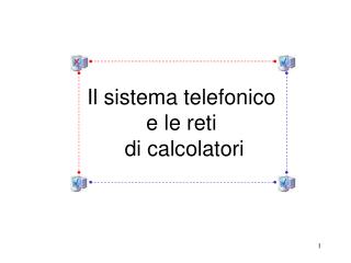 Il sistema telefonico e le reti di calcolatori
