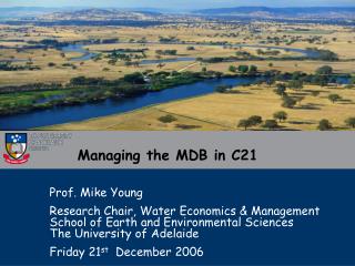 Managing the MDB in C21