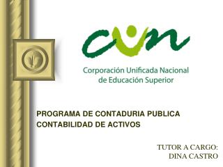 PROGRAMA DE CONTADURIA PUBLICA CONTABILIDAD DE ACTIVOS