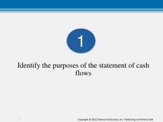 Identify the purposes of the statement of cash flows