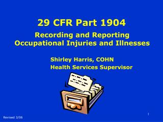 29 CFR Part 1904