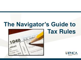 The Navigator’s Guide to Tax Rules
