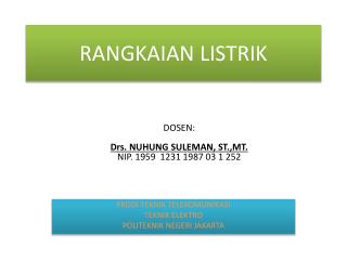 RANGKAIAN LISTRIK