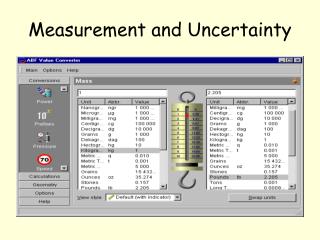 Measurement and Uncertainty