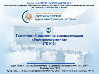 Технический комитет по стандартизации «Электроэнергетика» (ТК 016)