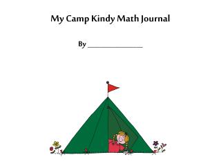 My Camp Kindy Math Journal By _________________