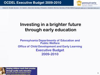 Investing in a brighter future through early education