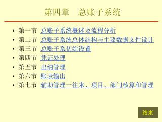 第四章 总账子系统