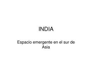 INDIA