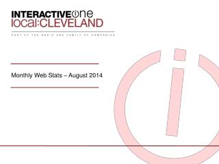 Monthly Web Stats – August 2014