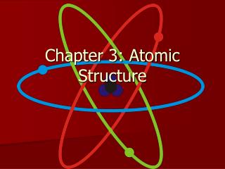 Chapter 3: Atomic Structure