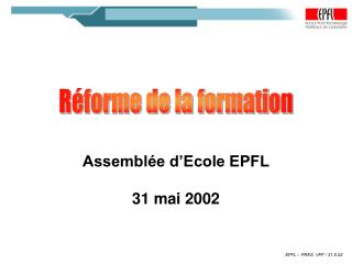 Réforme de la formation