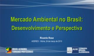 Mercado Ambiental no Brasil: Desenvolvimento e Perspectiva