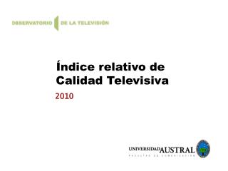 Índice relativo de Calidad Televisiva