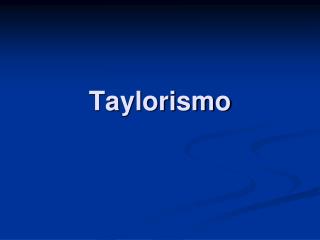 Taylorismo