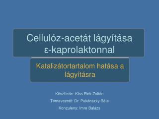 Cellulóz-acetát lágyítása ε-kaprolaktonnal