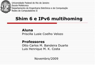 Shim 6 e IPv6 multihoming