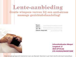 Lente-aanbieding