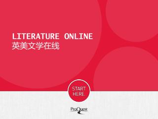 LITERATURE ONLINE 英美文学在线