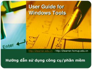 User Guide for Windows Tools