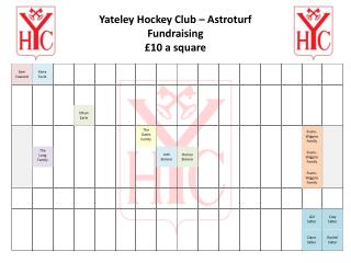 Yateley Hockey Club – Astroturf Fundraising £10 a square