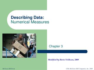 Describing Data: Numerical Measures