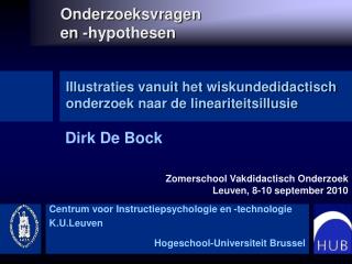 Onderzoeksvragen en -hypothesen
