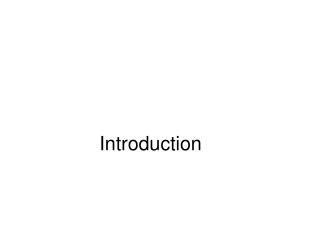 Introduction