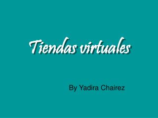 Tiendas virtuales