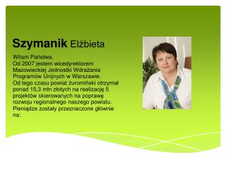 Szymanik Elżbieta