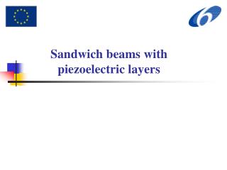 Sandwich beams with piezoelectric layers