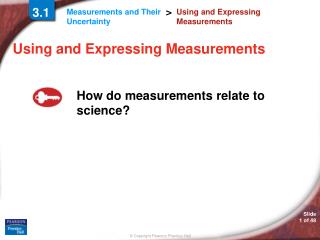 Using and Expressing Measurements