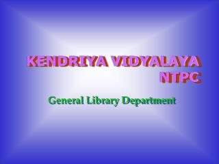 KENDRIYA VIDYALAYA NTPC