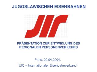 PRÄSENTATION ZUR ENTWIKLUNG DES REGIONALEN PERSONENVERKEHRS