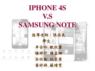 IPHONE 4S V.S SAMSUNG NOTE