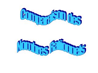 Comparaison des Nombres Rationnels