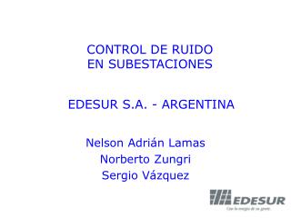 CONTROL DE RUIDO EN SUBESTACIONES