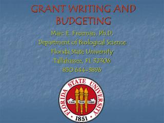 GRANT WRITING AND BUDGETING