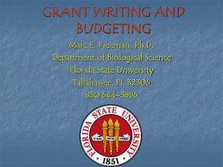 GRANT WRITING AND BUDGETING