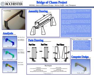 ME104Q – Intro to Mechanical Design • Balveer Singh • Amy Thompson