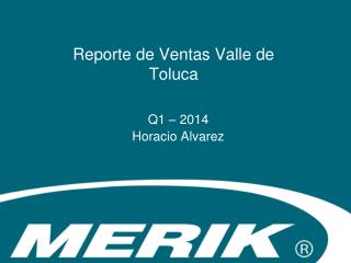 Reporte de Ventas Valle de Toluca