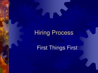 Hiring Process